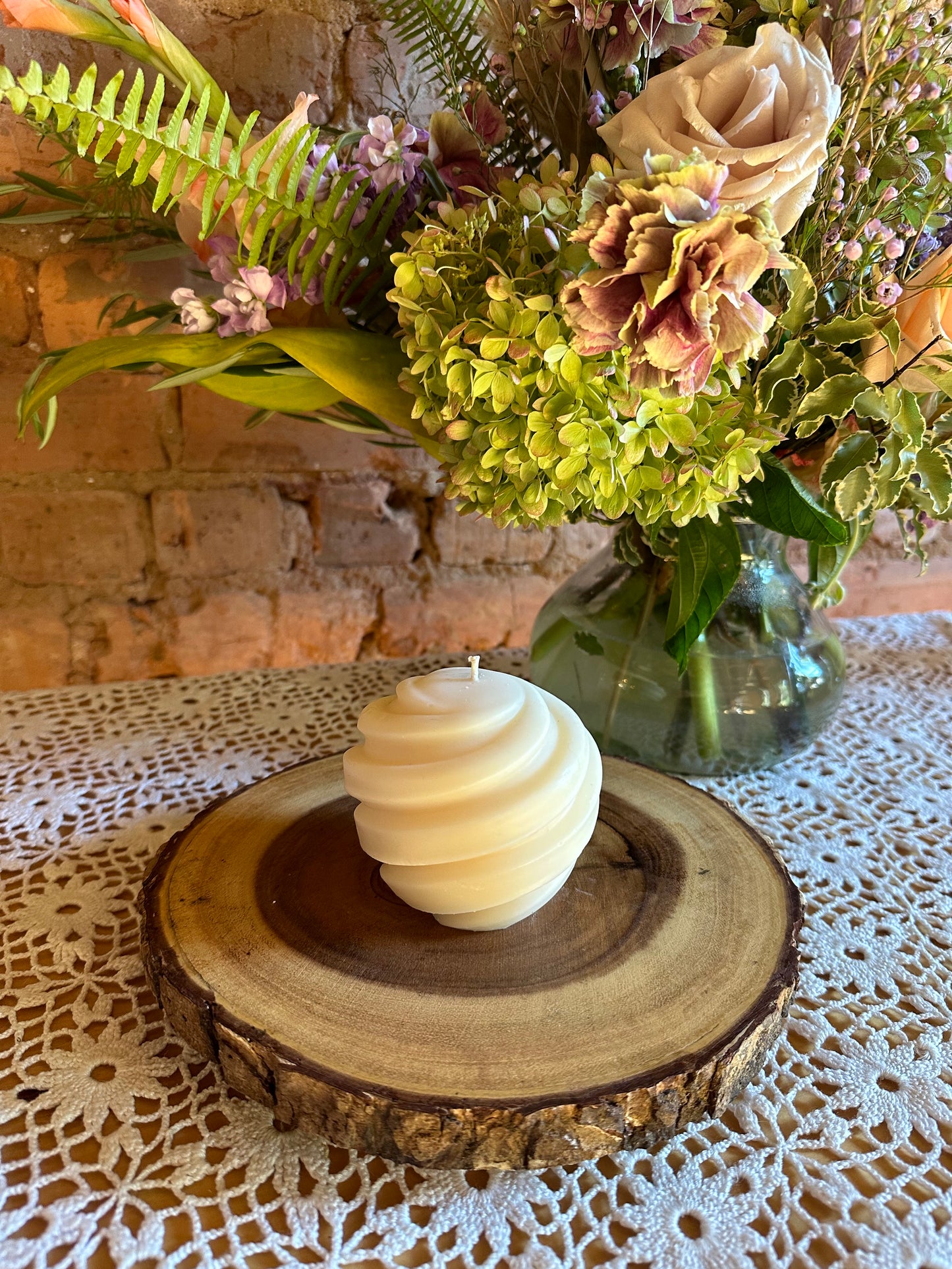 11oz Swirl Pillar Candle