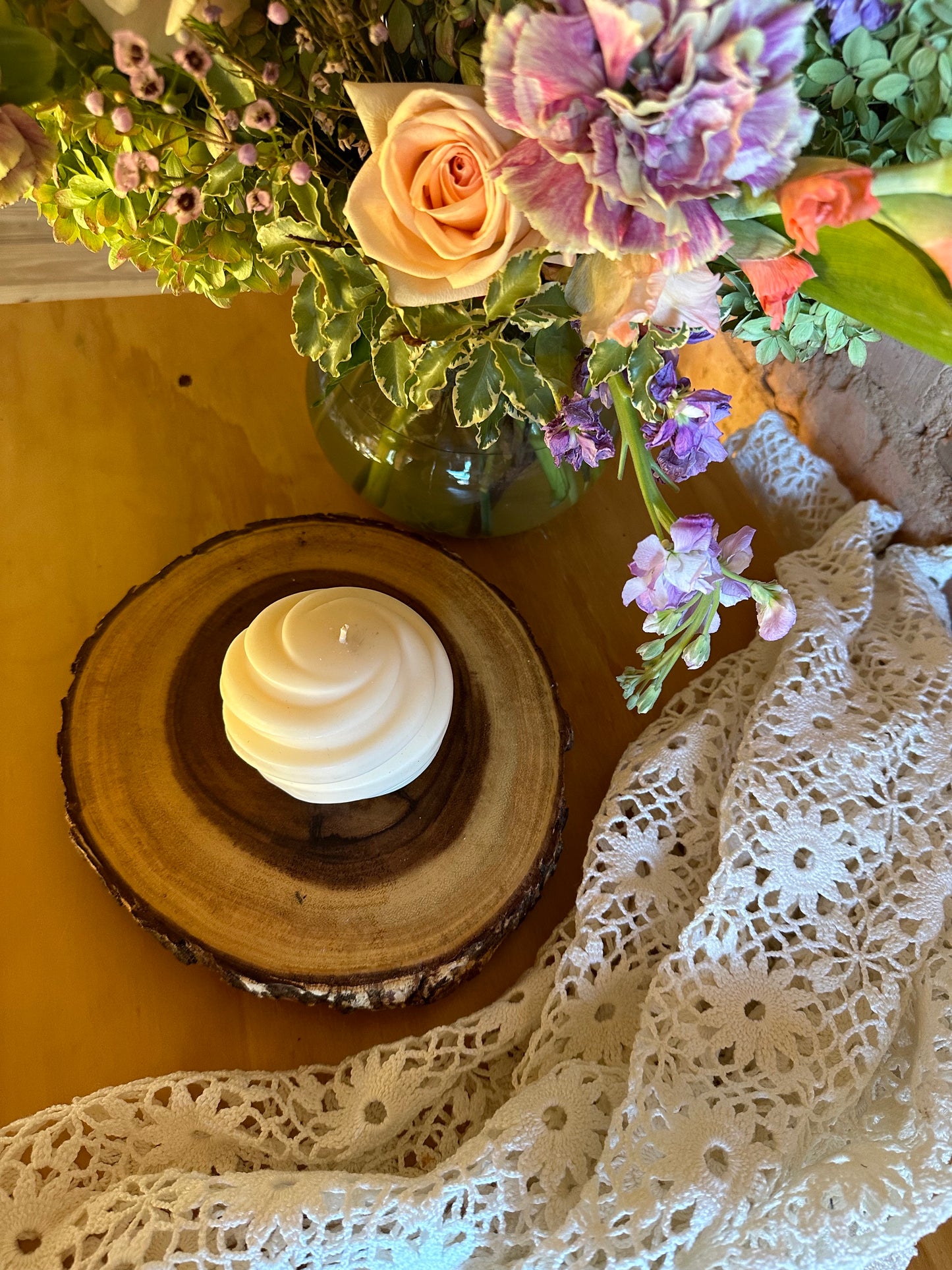 11oz Swirl Pillar Candle