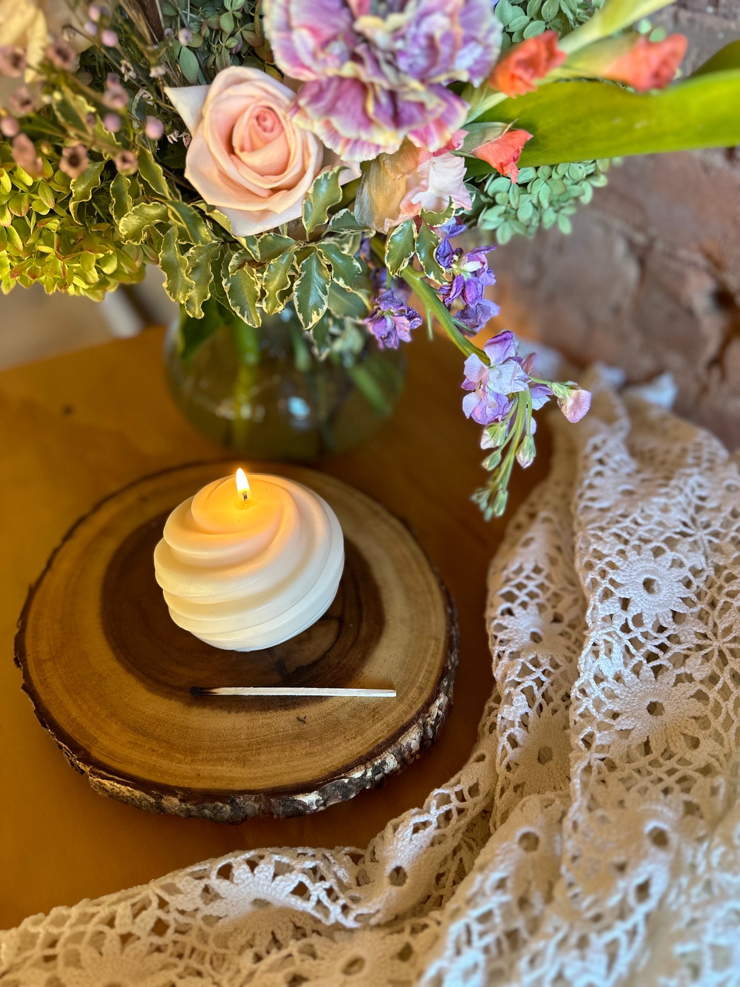 11oz Swirl Pillar Candle