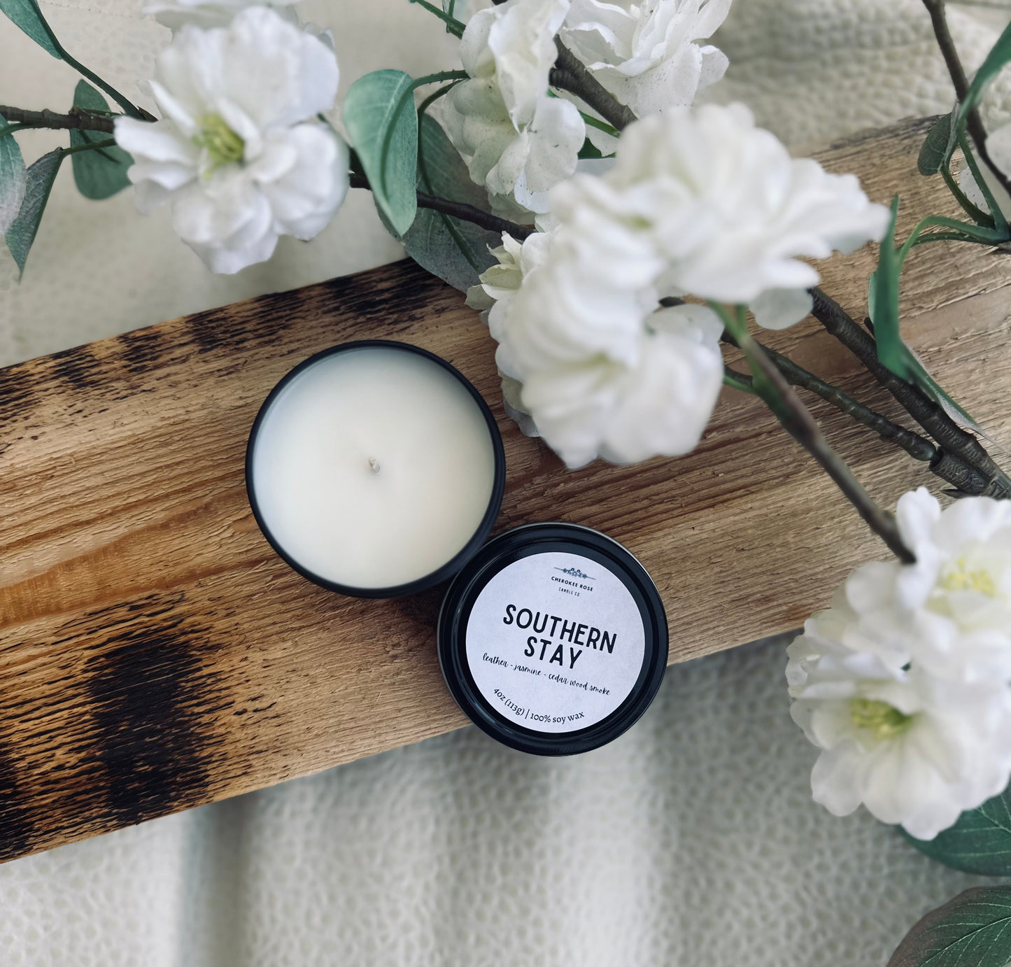 Black Tin Candle