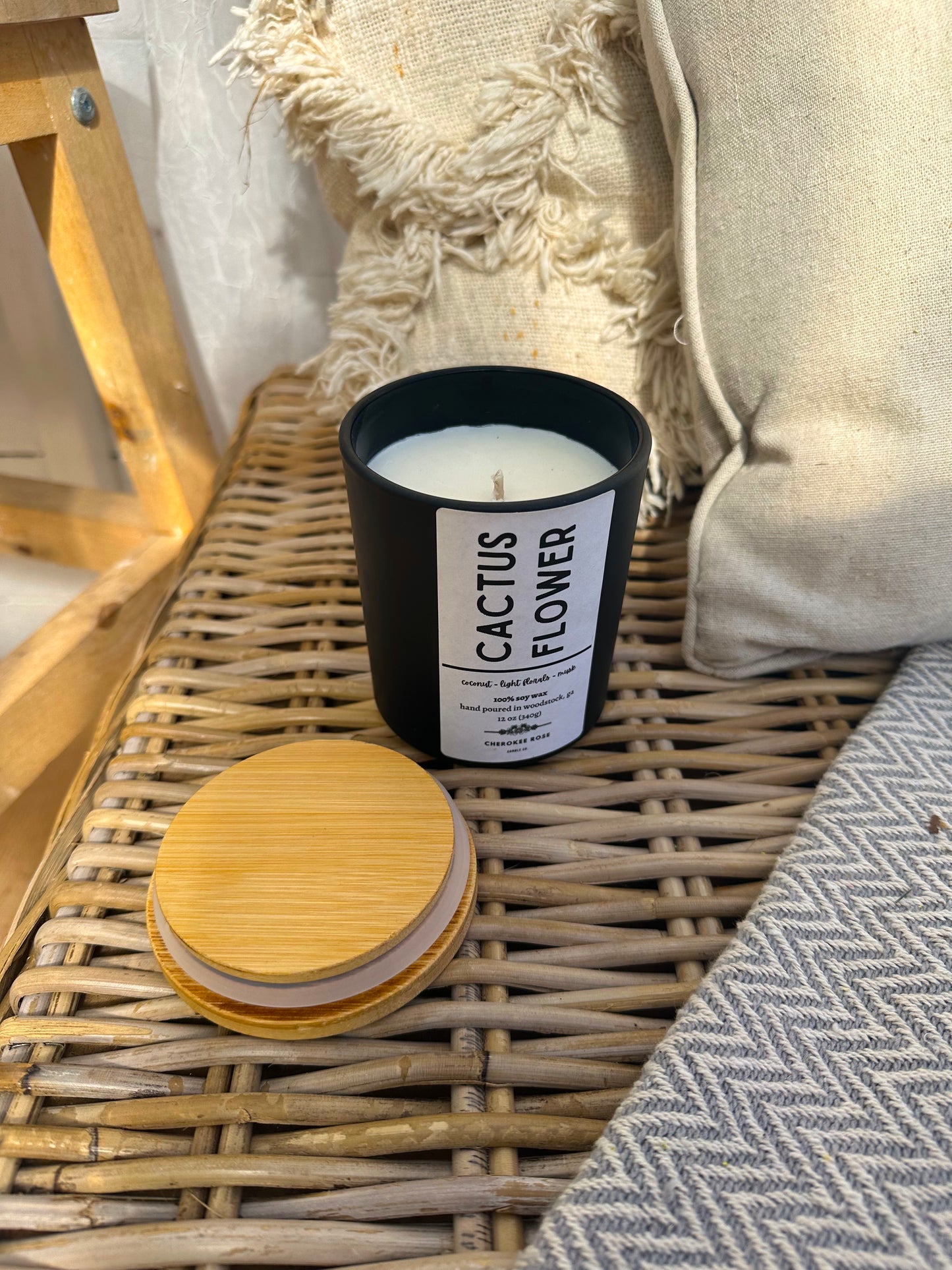 Black Glass Candle