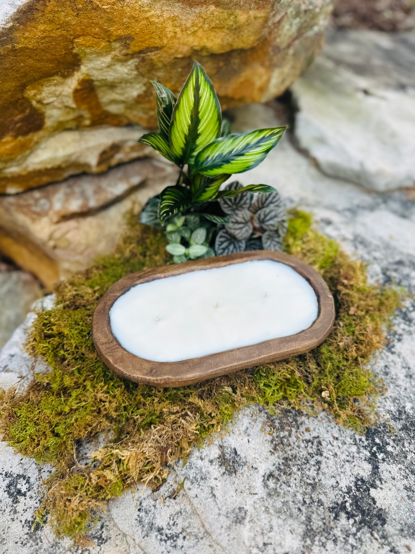Dough Bowl Candle - Brown