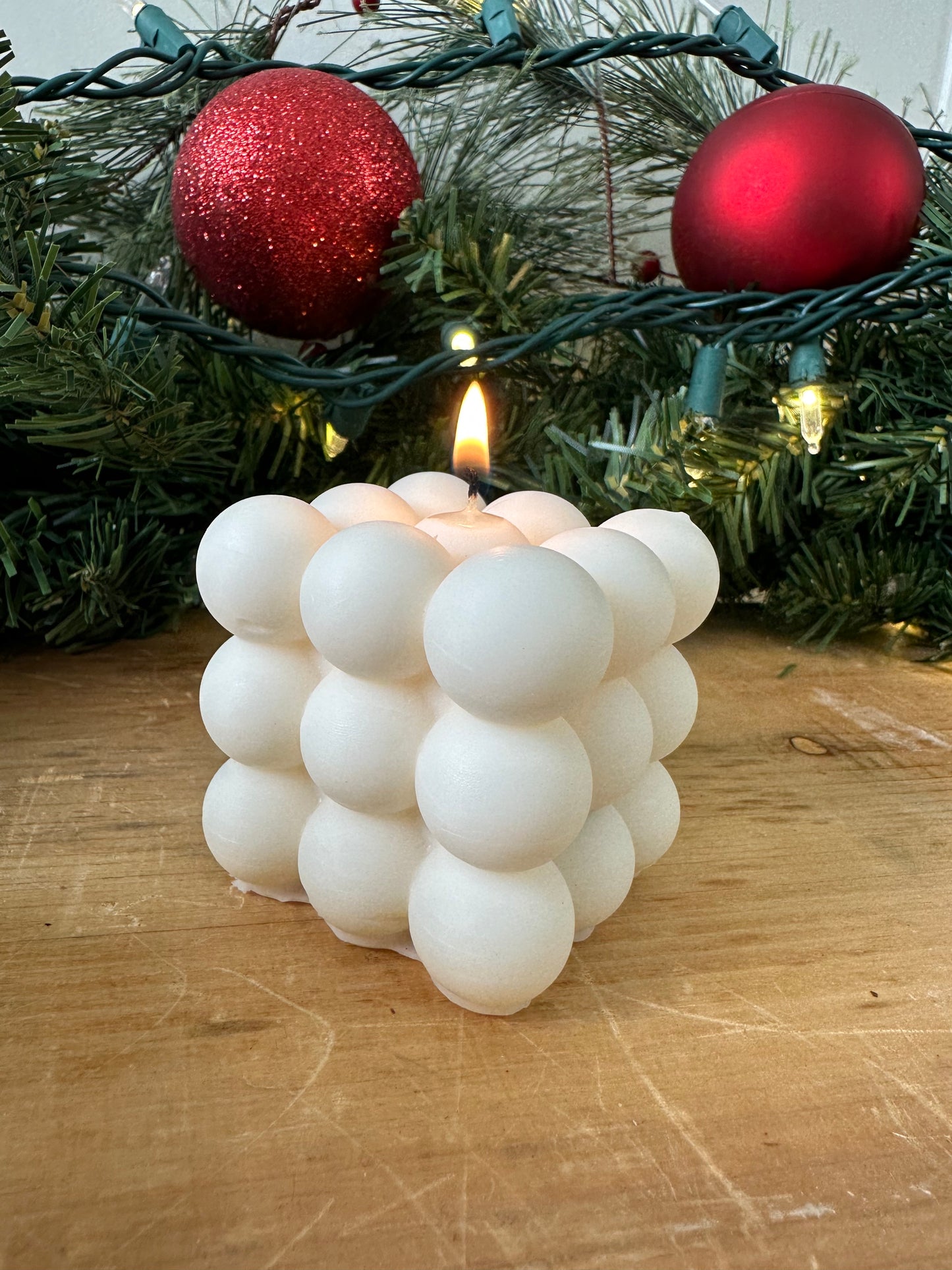 Bubble Pillar Candle