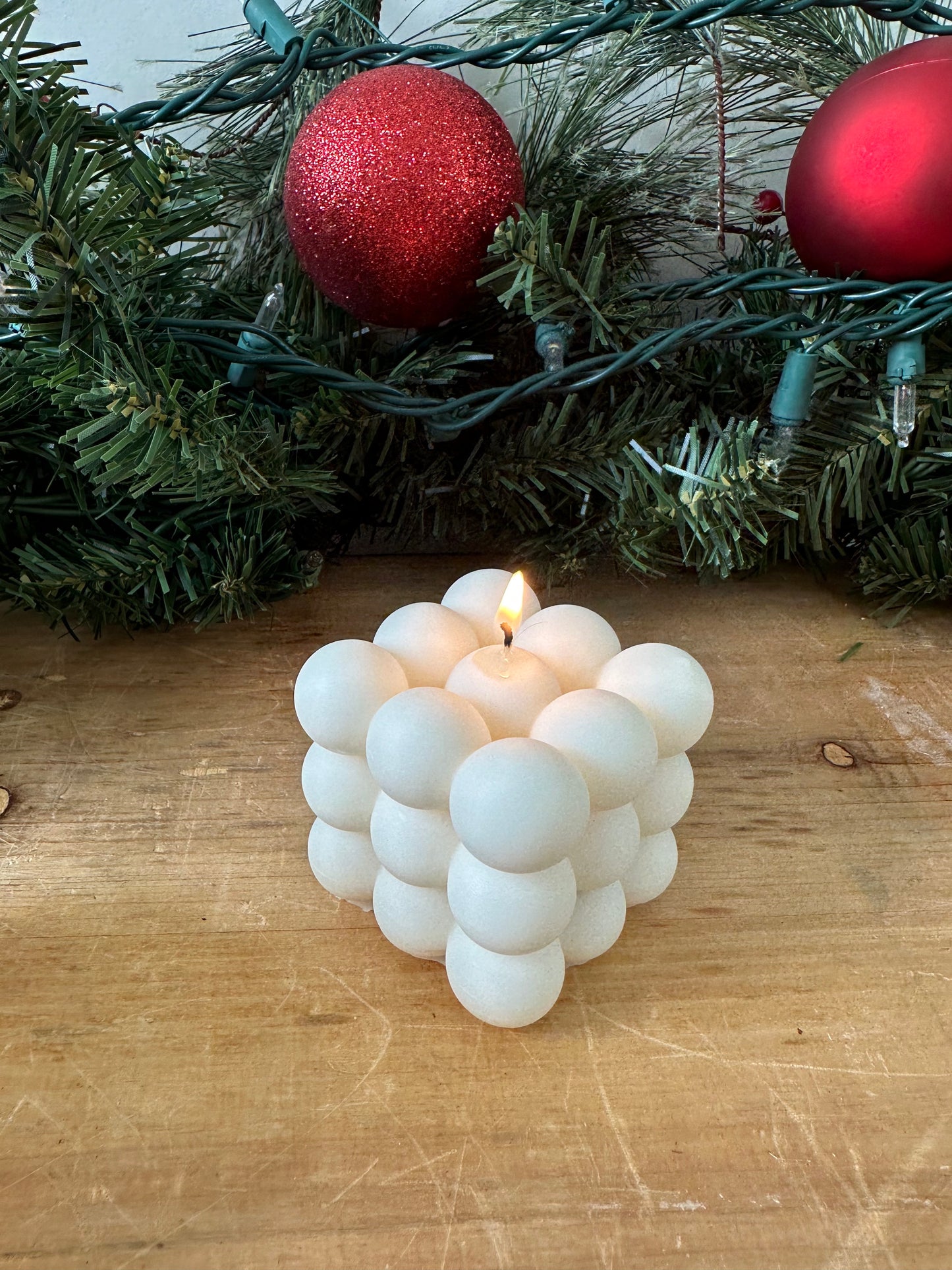 Bubble Pillar Candle