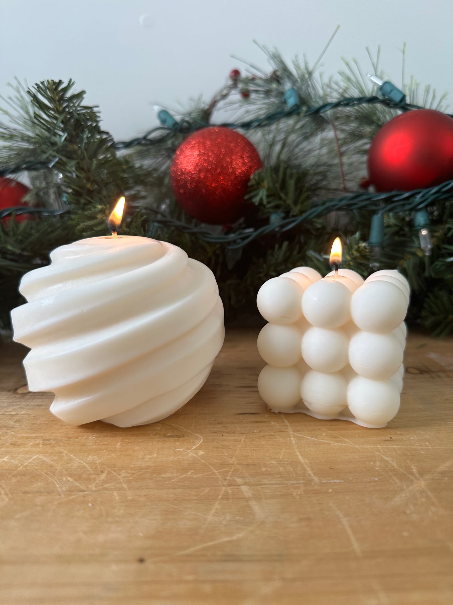 Bubble Pillar Candle