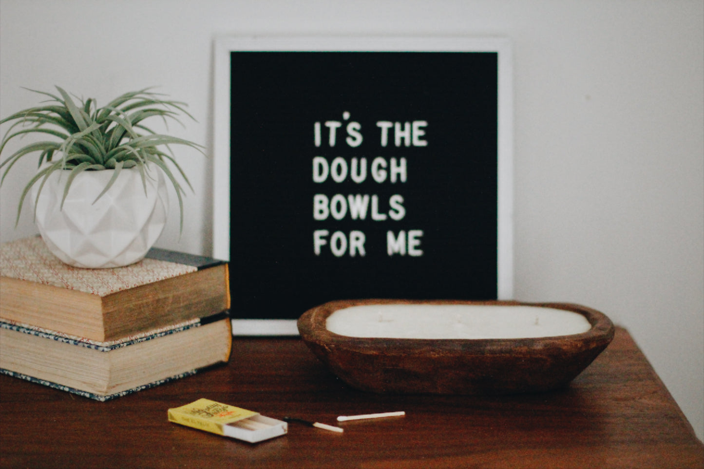Dough Bowl Candle - Brown