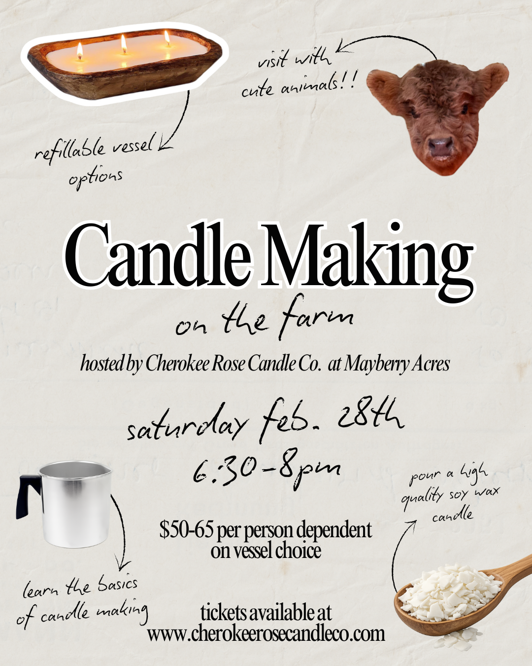 2/28 Candle Making on the Farm