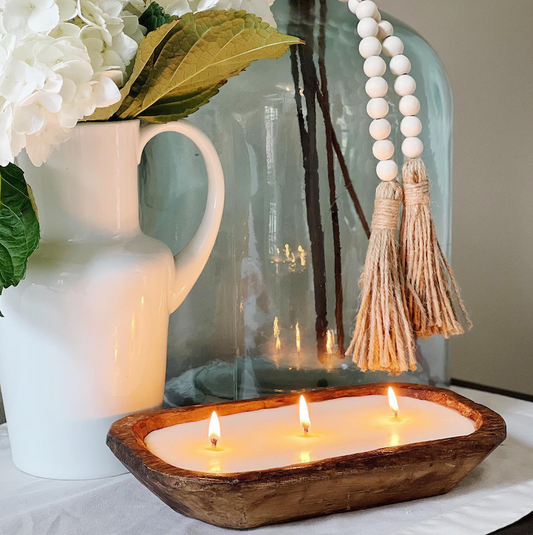 Dough Bowl Candle - Brown