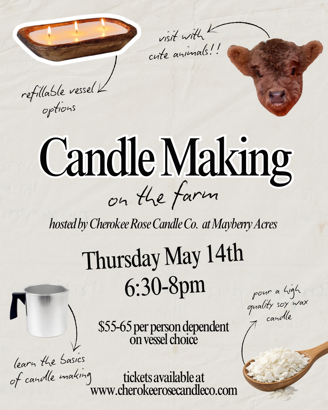 5/14 Candle Making on the Farm