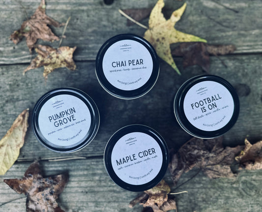 Fall Black Tin Candle