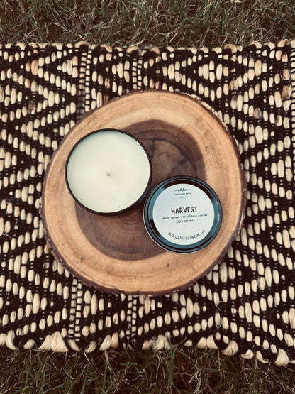 Black Travel Tin Candle