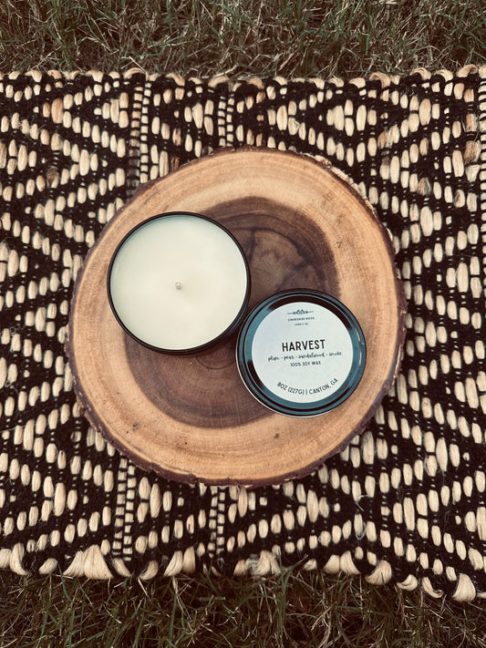 4oz Black Tin Candle