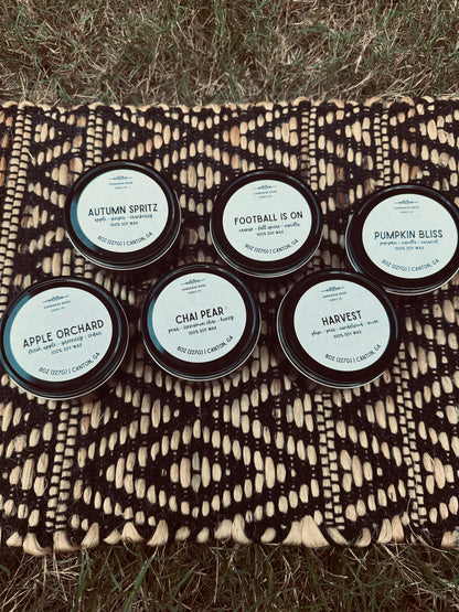 Black Travel Tin Candle