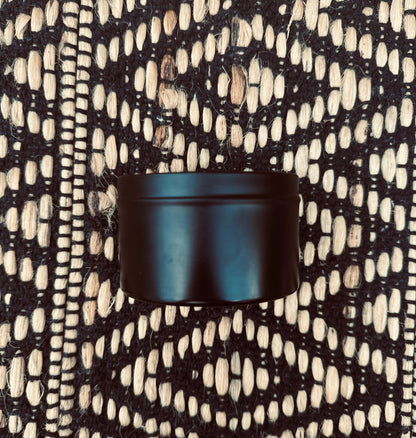Black Travel Tin Candle