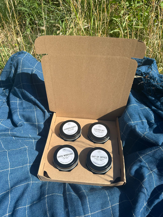 Somewhere in the Sun Discovery Box - 4 Tin Candles